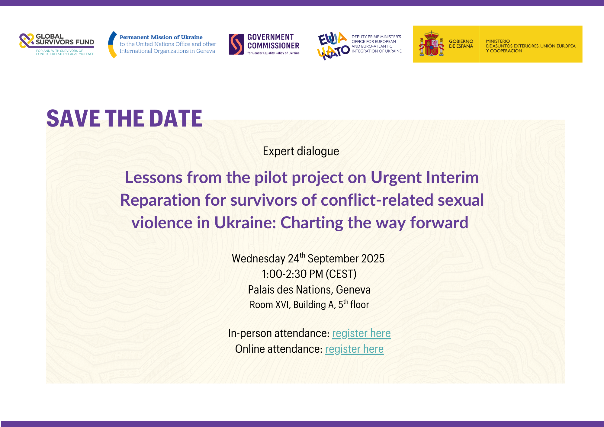Lessons from the pilot project on Urgent Interim Reparation for survivors of conflict-related sexual violence in Ukraine: Charting the way forward